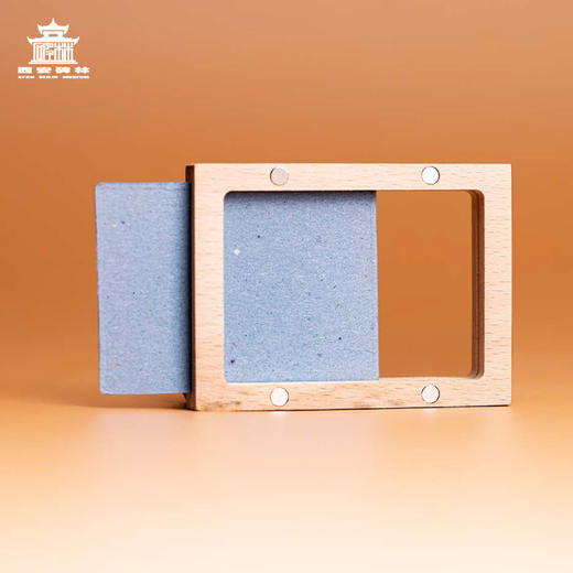 【售完无补】西安碑林博物馆【笃行木质画框冰箱贴】书法励志文创礼品磁吸冰箱贴 商品图4