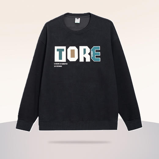 【新款DMH】大依优型大码圆领印花卫衣长袖弹力加肥加大胖子上衣男士T恤肥佬打底男装 商品图3