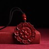 【天然朱砂❗️紫金砂朱砂吊坠】天然朱砂 雕刻细腻 蛇年男女款八宝莲灯吊坠  男女款紫金砂朱砂吊坠 情人节礼物父亲节礼物新年礼盒年货礼盒 商品缩略图1