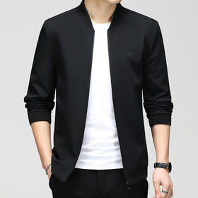 【新款DSZ】大依优型大码棒球领外套夹克加肥加大肥佬休闲上衣男士胖子商务