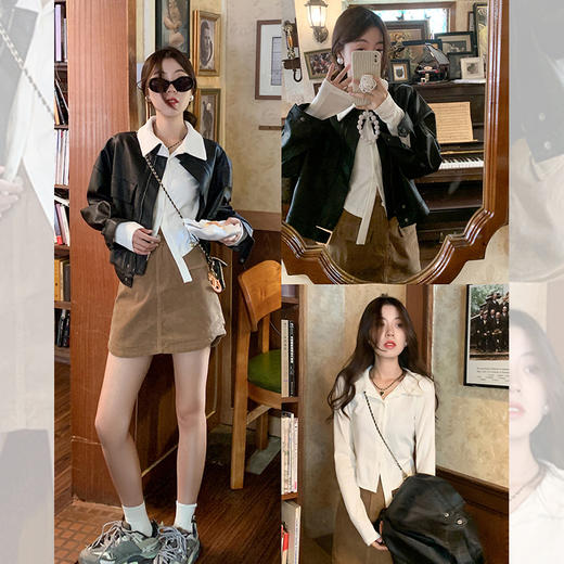 <曾小咸推荐>【街头艺术家】3色皮衣 商品图0