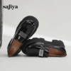 Safiya/索菲娅2024春季甜酷街头英伦风百搭小个子增高厚底皮鞋乐福鞋 SF41112089 商品缩略图3