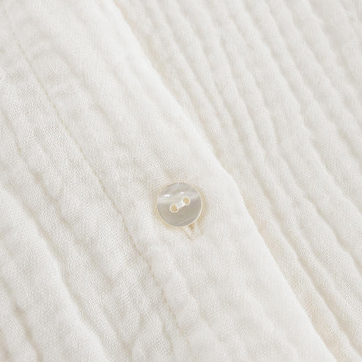 【马克珍妮 芦芙】女童花边领泡泡袖衬衫儿童春装纯棉上衣240172 商品图3