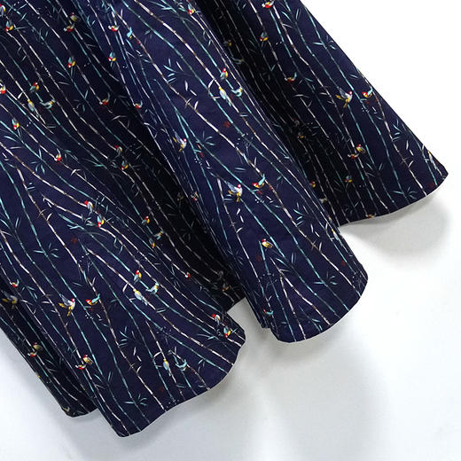 VIVIAN LIU薇薇安刘R2414105春女装新款印花收腰八分袖长连衣裙 商品图4