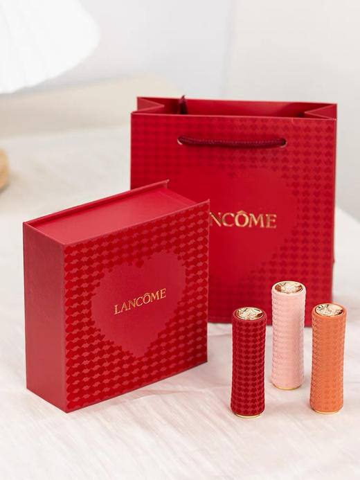 【品牌授权】兰蔻「寻爱」口红三支装礼盒 3.4g*3支 #丝绒雾面196炙热朱砂 #丝绒雾面221深陷迷棕 #丝绒雾面277粉衣炮弹 商品图0