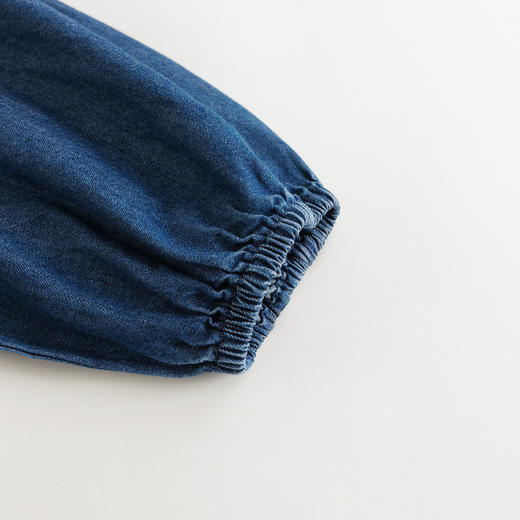 【马克珍妮芦芙】女童绣花娃娃领牛仔衬衫儿童上衣春装新款240171 商品图3