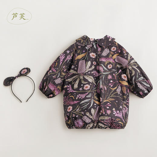 【马克珍妮 芦芙】女童纯棉花之乐章翻领花苞连衣裙240156 商品图1