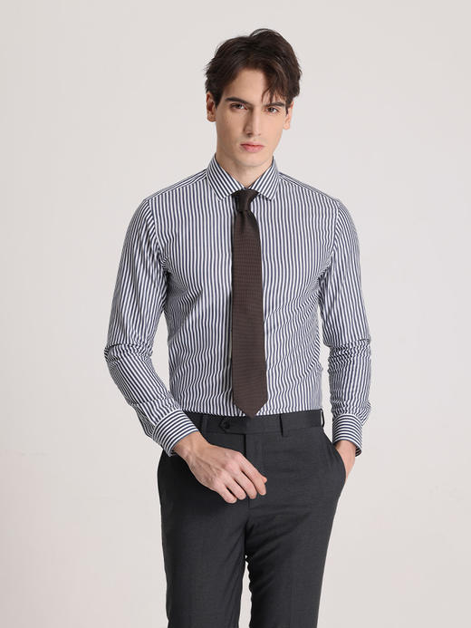 callisto蓝色全棉长袖衬衫 STSTL081C 商品图0