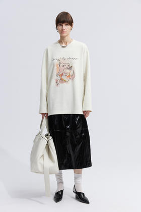 印花长袖T恤卫衣