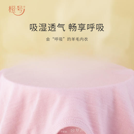 特惠清仓【76-100码】橙号100%美丽诺羊毛 宝宝羊毛长袖哈衣/宝宝羊毛三角巾  商品图3