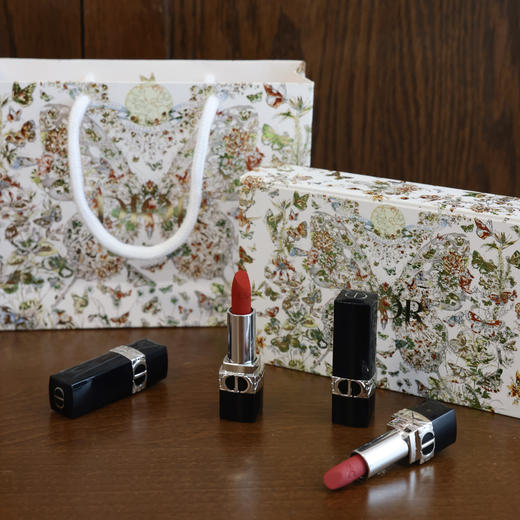 春节不打烊！2024龙年情人节限定款！Dior迪奥蝴蝶口红礼盒五件套1.5g*4支 商品图3