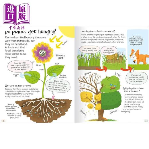 预售 【中商原版】 好奇的答案3册 英文科普绘本 Curious Questions & Answers about 太空船The Space Machines 植物Plants 月亮Moon 商品图2