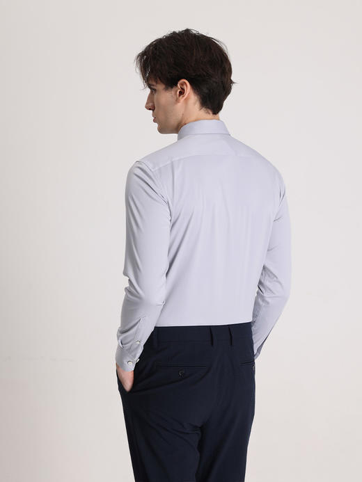 callisto紫色棉混纺长袖衬衫 STSTL119C 商品图2