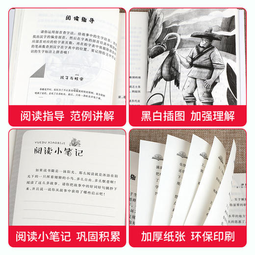 快乐读书吧三年级下册必读全套 中国古代寓言故事精选伊索寓言全 商品图1