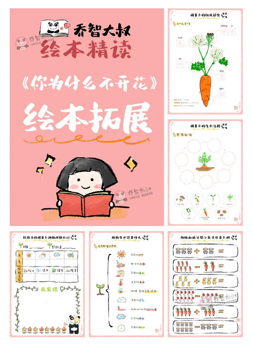《你为什么不开花》绘本精读素材｜乔智大叔手绘 商品图3