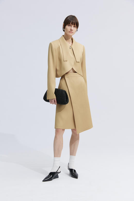 光泽感一片式半裙 商品图0