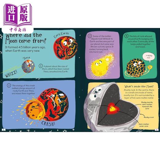 预售 【中商原版】 好奇的答案3册 英文科普绘本 Curious Questions & Answers about 太空船The Space Machines 植物Plants 月亮Moon 商品图3