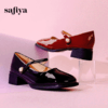 Safiya/索菲娅2024春季新品 复古珍珠一字带方头粗跟玛丽珍浅口单鞋 SF41111138 商品缩略图6