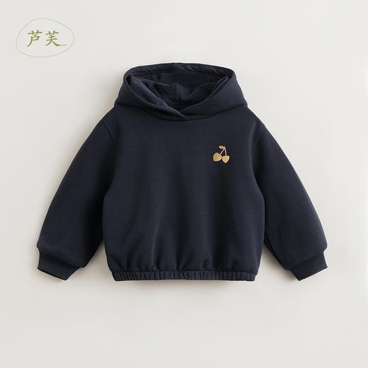 【马克珍妮 芦芙】女童超舒棉花苞型樱桃连帽卫衣春款外套240180 商品图3