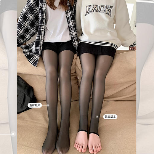 <曾小咸推荐> 【性感黑丝】黑透肤打底裤 商品图0