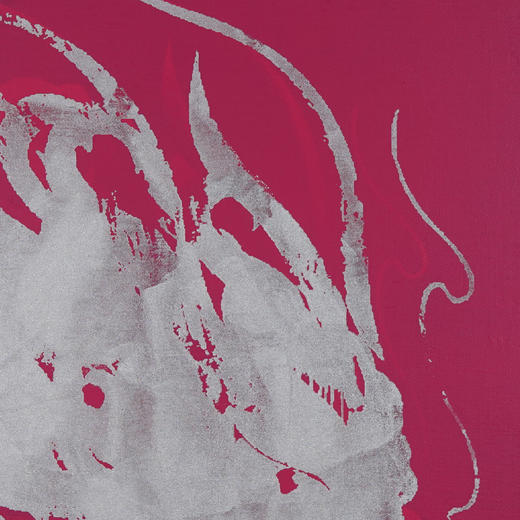 SHM107 孙洪敏《祥龙》40*40CM 布面油画 手绘原作  已装框（白色木制）艺术家本人特供 仅有1张现货顺丰包邮 商品图2