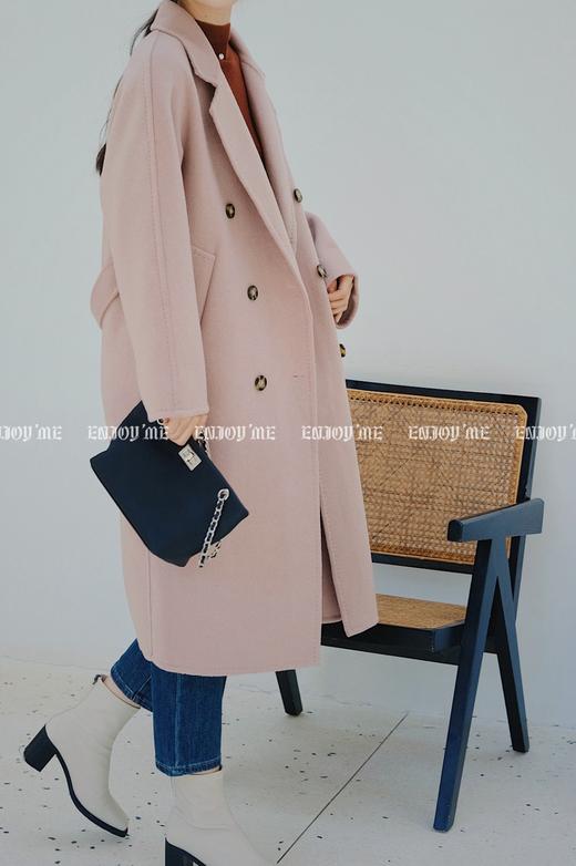【门店同款】ENJOY冬季系带双排扣长款大衣 154394698 商品图0
