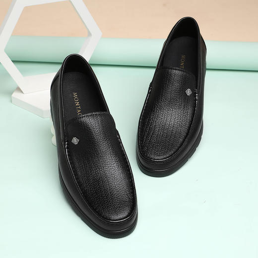 24春季【羊皮】男鞋软底商务休闲皮鞋懒人鞋一脚蹬真皮爸爸鞋 商品图1