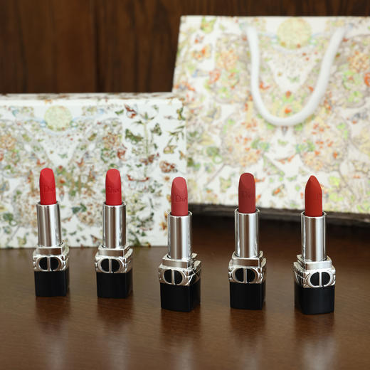 春节不打烊！2024龙年情人节限定款！Dior迪奥蝴蝶口红礼盒五件套1.5g*4支 商品图5