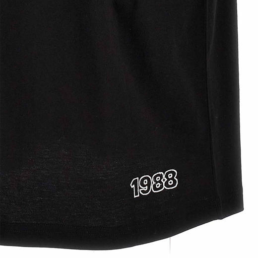 GCDS 男士涂鸦徽标印花棉质圆领短袖T恤 黑色 FW23M13067202 商品图3