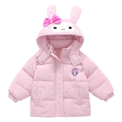 韩国儿童装女童冬装卡通羽绒服加绒保暖不透风连帽外套潮 商品图4