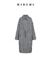 HIDEMI黑白格纹极简设计感长款风衣套装 商品缩略图10