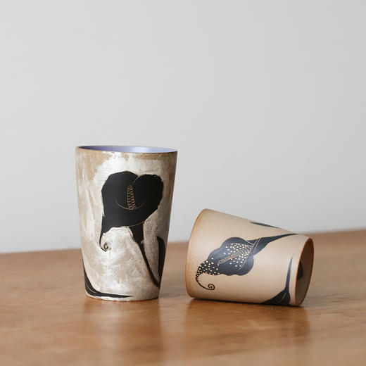 林智颖 马蹄莲 百合杯 盘 陶瓷 商品图1