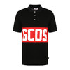 GCDS 男士字母徽标印花棉质短袖polo衫 黑色 ACC94U020078 BLACK 商品缩略图0