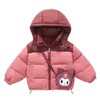 韩国儿童装女童冬装拼色羽绒服送包包保暖不透风外套大衣 商品缩略图4
