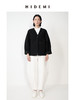HIDEMI简约无领嵌条拼接弧形袖廓形感西装外套 商品缩略图1