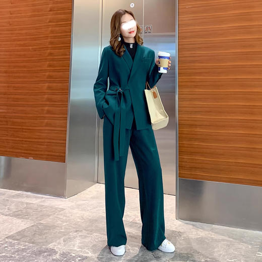 裁缝学苑AS187西装套装纸样女装系带新款显瘦阔腿裤小西服外套样板 商品图5