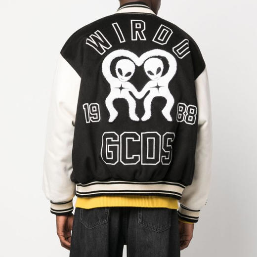 GCDS 男士外星人徽标印花拉链外套 混色 FW23M20047902 商品图3