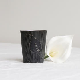 林智颖 马蹄莲 百合杯 盘 陶瓷