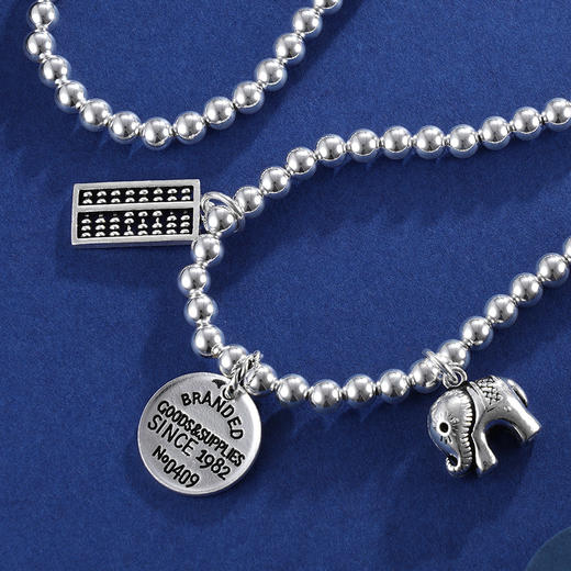 子佩集S925银【吉祥富贵】手串【TSB0001-16】算盘手链2402 商品图3