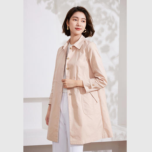 乔万尼都市摩登抽绳风衣外套EM1A139 商品图1