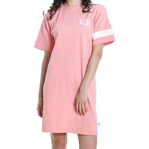 GCDS 女士字母徽标印花短袖裙子 粉色 ACC94W020076 PINK 商品图0