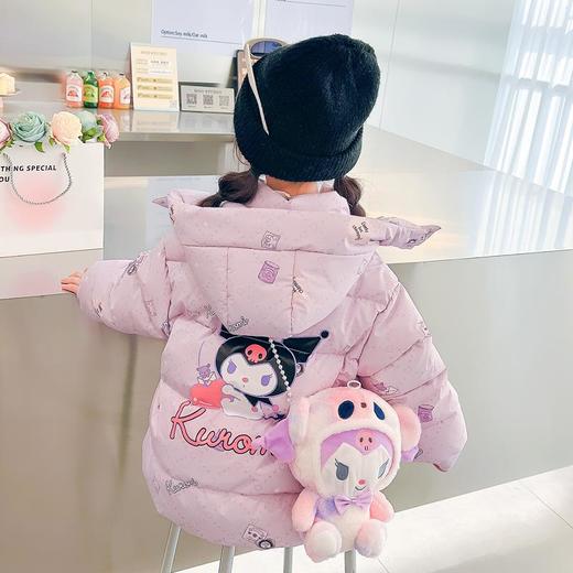 韩国儿童装女童冬装卡通羽绒服不透风外套洋气中长款童装 商品图1