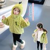 女童连帽加绒毛毛衣2023年冬季新款韩版大衣童装可爱棉衣 商品缩略图3