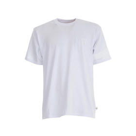 GCDS 男士字母徽标印花棉质圆领短袖T恤 白色 ACC94U020077 WHITE