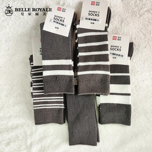 【19.9元3双，数量拍3】优待源选清仓棉袜女款男士精梳棉羊毛秋冬厚袜子中筒YXMW012 商品图5