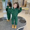 男女童纯色连帽工装套装2024春季新款韩版两件套洋气童装 商品缩略图1
