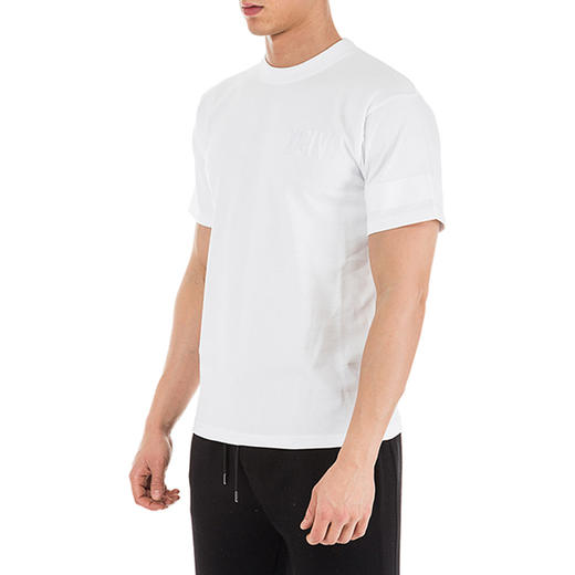 GCDS 男士字母徽标印花棉质圆领短袖T恤 白色 ACC94W020777 WHITE 商品图1