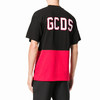 GCDS 男士字母徽标刺绣棉质圆领短袖T恤 黑色 AFW19M02DY07 NERO 商品缩略图2