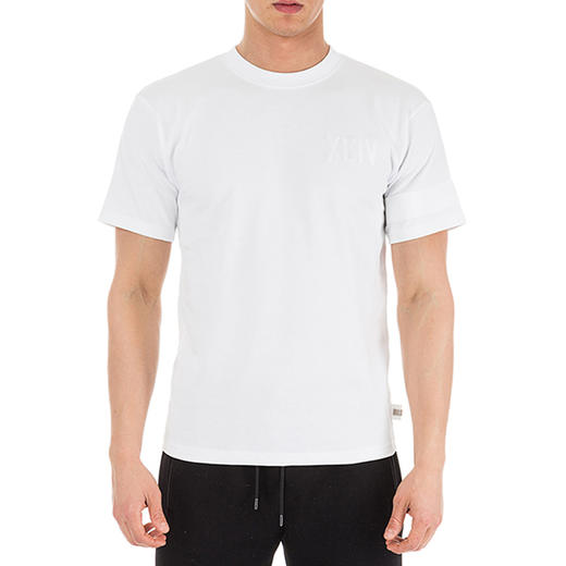 GCDS 男士字母徽标印花棉质圆领短袖T恤 白色 ACC94W020777 WHITE 商品图0