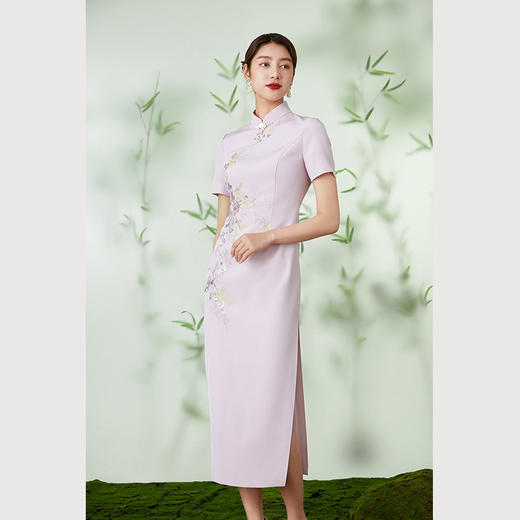 Gowani乔万尼2024商场同款旗袍连衣裙EM1E126102 商品图2
